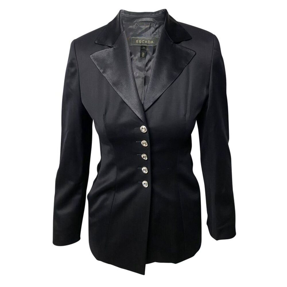 Escada Suit Trouser Set in Black Wool
